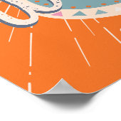 Kleurrijk Cowboy Westers Gitaar Welkom Bord Poster (Hoek)