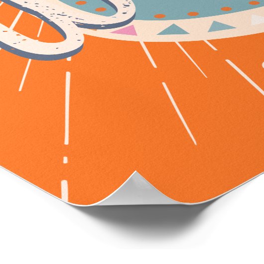 Kleurrijk Cowboy Westers Gitaar Welkom Bord Poster (Hoek)