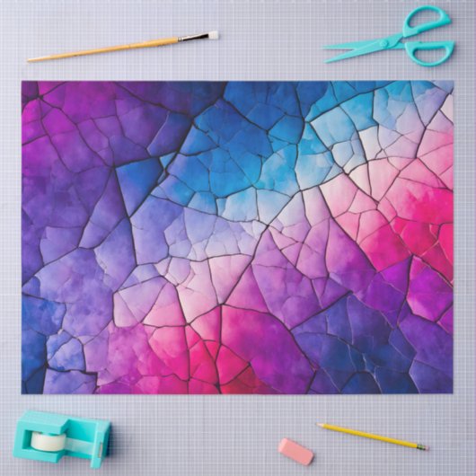 Kleurrijk Crackle Paper Art Tissue Paper Tissuepapier (Craft)