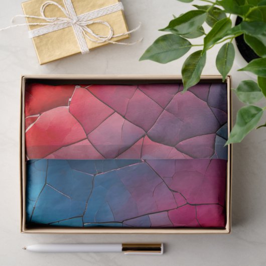 Kleurrijk Crackle Paper Art Tissue Paper Tissuepapier (Geschenk)