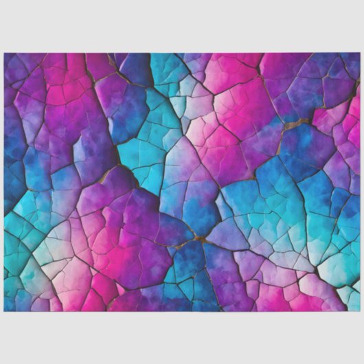 Kleurrijk Crackle Paper Art Tissue Paper Tissuepapier (Voorkant)