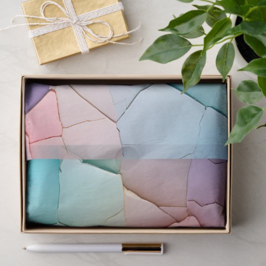 Kleurrijk Crackle Paper Art Tissue Paper Tissuepapier (Geschenk)