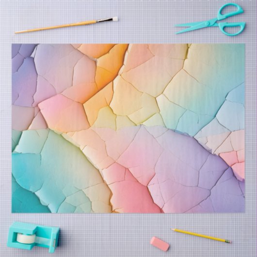 Kleurrijk Crackle Paper Art Tissue Paper Tissuepapier (Craft)