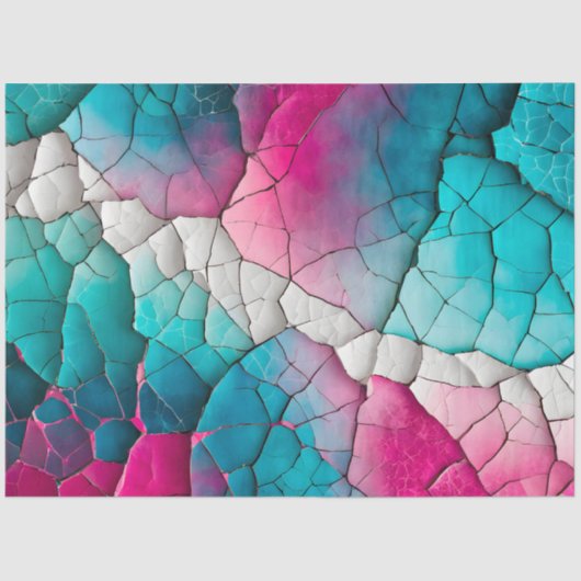 Kleurrijk Crackle Paper Art Tissue Paper Tissuepapier (Voorkant)