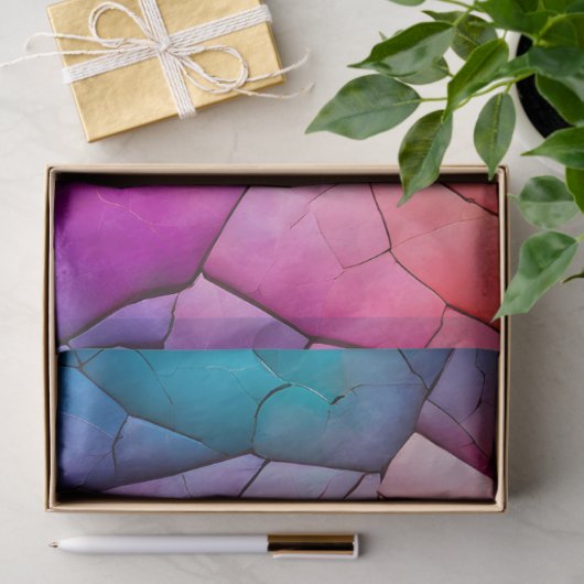 Kleurrijk Crackle Paper Art Tissue Paper Tissuepapier (Geschenk)