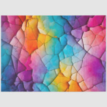 Kleurrijk Crackle Paper Art Tissue Paper