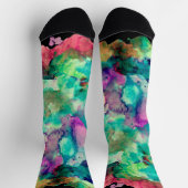 Kleurrijk, Crazy, Trendy, Vette Abstracte Waterver Sokken (Top)