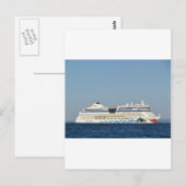 Kleurrijk cruiseschip briefkaart (Voorkant / Achterkant)