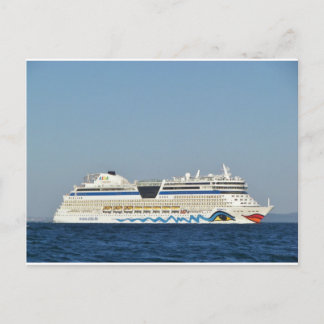 Kleurrijk cruiseschip briefkaart