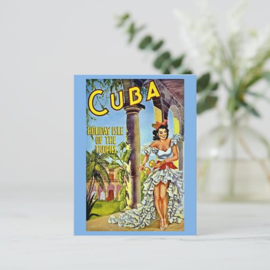 Kleurrijk  Cuba Travel Briefkaart (Staand voorkant)