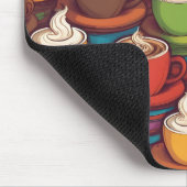 Kleurrijk cups patroon muismat (Hoek)