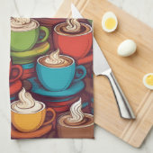 Kleurrijk cups patroon theedoek (Quarter Fold)