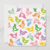 Kleurrijk Cute Fun Rainbow Chicken Chic Baby showe Kaart (Voorkant)