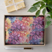Kleurrijk Dahlias-weefselpapier Tissuepapier (Geschenk)