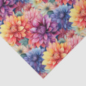 Kleurrijk Dahlias-weefselpapier Tissuepapier (Detail)
