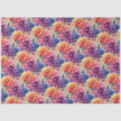 Kleurrijk Dahlias-weefselpapier Tissuepapier (Voorkant)