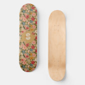 Kleurrijk Daisy Patroon - Mosterd Persoonlijk Skateboard (Voorkant)
