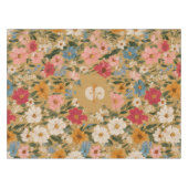 Kleurrijk Daisy Patroon - Mosterd Tafelkleed (Voorkant (Horizontaal))