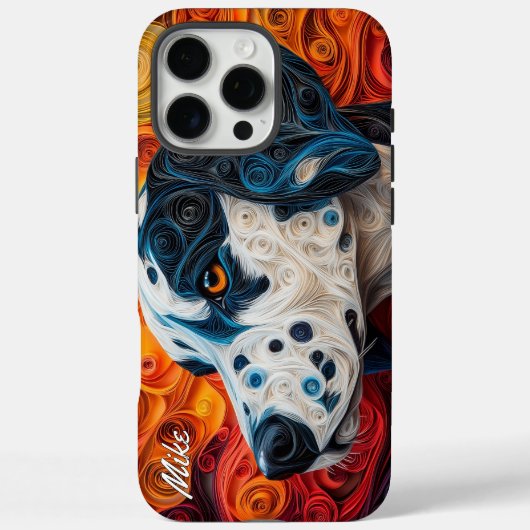 Kleurrijk Dalmatisch portret Case-Mate iPhone Case (Achterkant)