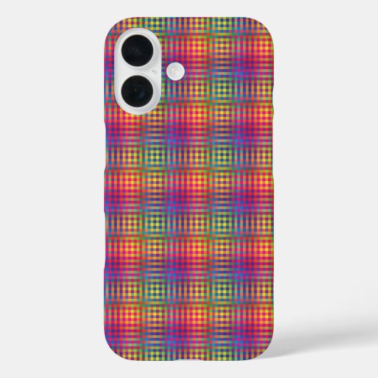 Kleurrijk dambord abstract patroon Case-Mate iPhone case (Achterkant)