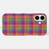 Kleurrijk dambord abstract patroon Case-Mate iPhone case (Achterkant (horizontaal))