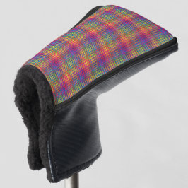 Kleurrijk dambord abstract patroon golfhoofdhoes golfheadcover
