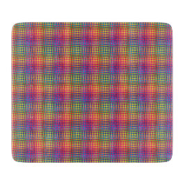 Kleurrijk dambord abstract patroon snijplank