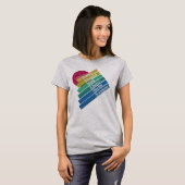 Kleurrijk dames College Park T-shirt (Voorkant volledig)