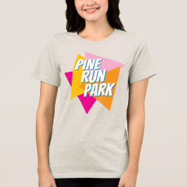 Kleurrijk dames Pine Run Park T-shirt