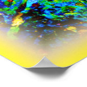 Kleurrijk dansend Oerwoud in de hemel. Bestel nu Poster (Hoek)