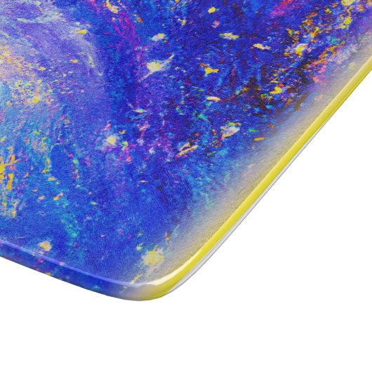 Kleurrijk dansend Oerwoud in de hemel. Bestel nu Snijplank (Hoek)