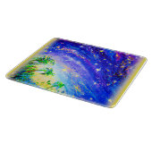 Kleurrijk dansend Oerwoud in de hemel. Bestel nu Snijplank (Hoek)