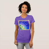 Kleurrijk dansend Oerwoud in de hemel. Bestel nu T-shirt (Voorkant volledig)