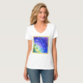 Kleurrijk dansend Oerwoud in de hemel. Bestel nu T-shirt (Voorkant volledig)