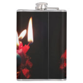 Kleurrijk, de Kaarsen van de "Gelukkige Verjaardag Heupfles (Achterkant)