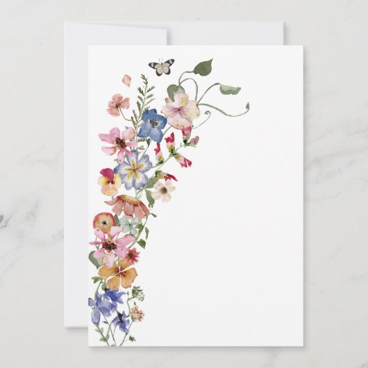 Kleurrijk de nacht voor de uitnodiging (Achterkant)