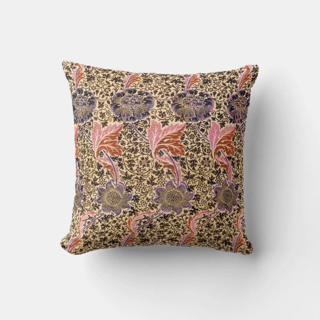  kleurrijk decoratief bloemenpatroon kussen (Voorkant)