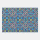 Kleurrijk decoratief bloempatroon inpakpapier vel (Voorkant)