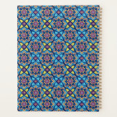 Kleurrijk decoratief bloempatroon planner (Achterkant)