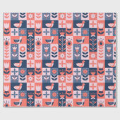 kleurrijk decoratief cadeaupapier (Vlak)