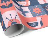 kleurrijk decoratief cadeaupapier (Rol Hoek)
