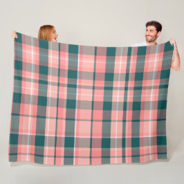 Kleurrijk decoratief retro bohemien kariert fleece deken