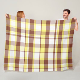 Kleurrijk decoratief retro bohemien ruitjespatroon fleece deken