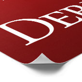 Kleurrijk Derby-feest met rode welkom Poster (Hoek)