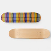 Kleurrijk design met retro-tekenstrepen skateboard (Horizontaal)