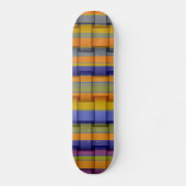Kleurrijk design met retro-tekenstrepen skateboard (Voorkant)