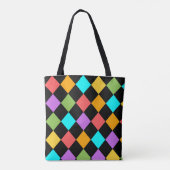 Kleurrijk Design patroon Schouder Tote Bag (Achterkant)