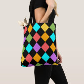 Kleurrijk Design patroon Schouder Tote Bag (Dichtbij)