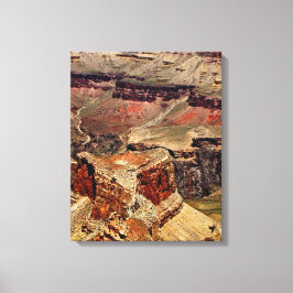 KLEURRIJK DETAIL VAN DE GRAND CANYON CANVAS AFDRUK