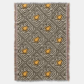 Kleurrijk Diagonaal doolhofpatroon op aangepaste k Deken (Voorkant Verticaal)